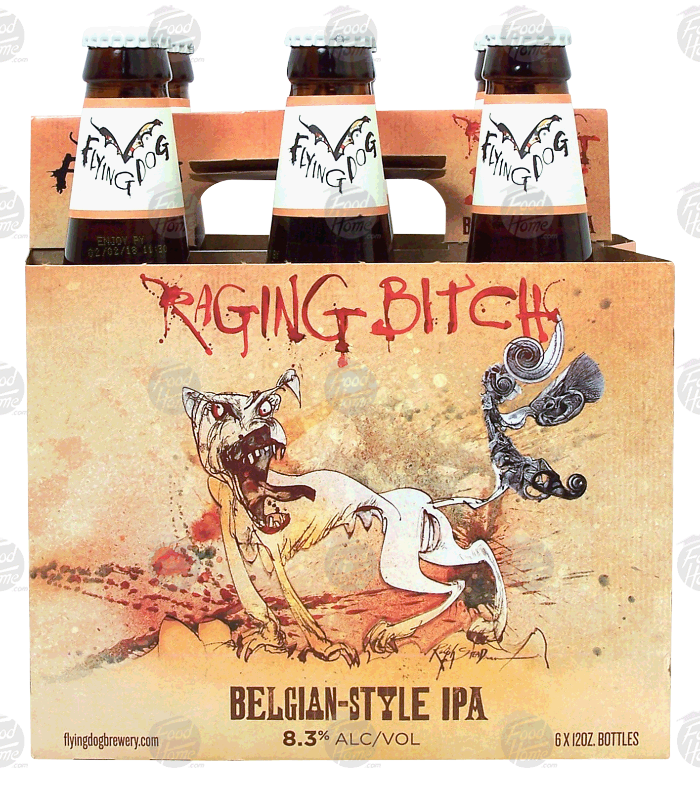 Flying Dog Raging Bitch belgian-style india pale ale, 8.3% alc. by vol., 12-fl. oz. Full-Size Picture